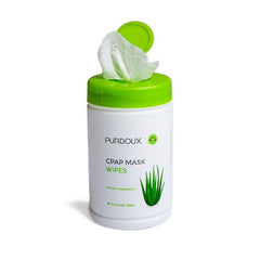 Toallitas con Aloe Vera (sin alcohol, sin látex, ni disolventes, sin perfume) Limpieza mascarillas cpap